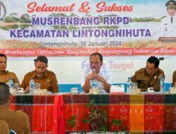 Bupati Humbahas Hadiri Musrenbang Kecamatan Lintongnihuta