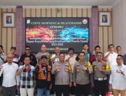 Coffe Morning Dengan Insan Pers, Kapolres Humbahas Ajak Segenap Masyarakat Untuk Kamtibmas Sambut Pemilu Damai 2024