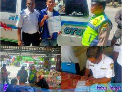 Polres Humbahas Gelar Inspeksi/rampchek Terhadap Angkutan Umum.