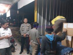 Polres Samosir Siaga di Gudang Logistik Pilkada 2024 KPU Kabupaten Samosir