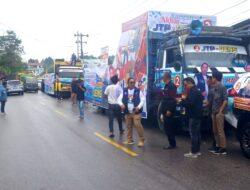 JTP-DENS Keliling Pakai Intercooler Menuju Lokasi Kampanye
