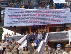 Aliansi Pemantau Transparansi Indonesia Unjuk Rasa Ke Kantor DPRD Taput,Sampaikan Aspirasi-aspirasi Masyarakat Desa Aek Nabara dan Desa Silosung