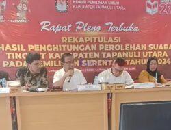 Hasil Rekapitulasi KPU Taput, Paslon JTP-Dens Raih Suara Terbanyak