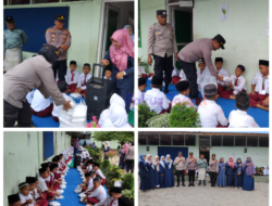 Polsek Bandar Pulau Asahan Dukung Program Makan Siang Grasti Presiden RI
