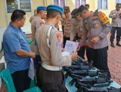 Polres Taput Tingkatkan Pengawasan Terhadap Personil Pemegang Senpi Dinas, Lakukan Pengecekan Secara Berkala