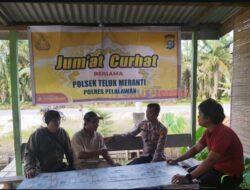 Polsek Teluk Meranti Gelar Kegiatan Jum’at Curhat, Bahas Permasalahan Remaja Nongkrong Larut Malam