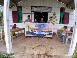 Polsek Teluk Meranti Gelar Program Minggu Kasih, Jemaat Sampaikan Kekhawatiran Soal Karhutla
