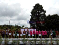 Dukung Program Nasional, Polsek Teluk Meranti Tanam Cabai dan Ikuti Launching P2L