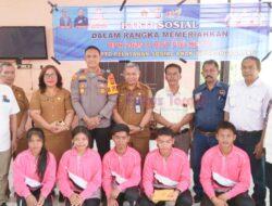 Kapolres Tapanuli Utara Bersama PWI, SMSI dan SPRI Bakti Sosial ke Anak Yatim dan Panti Jompo Peringati HPN dan HUT PWI