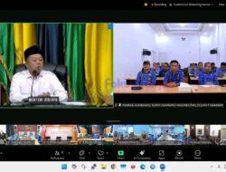 Bupati Humbahas hadiri Rapat Koordinasi (Rakor) Penyelenggaraan Pemerintah Daerah Secara Virtual