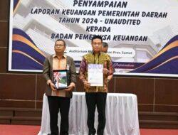 Bupati Serahkan Laporan Keuangan Unaudited Pemkab Humbahas 2024 ke BPK-RI Perwakilan Sumut