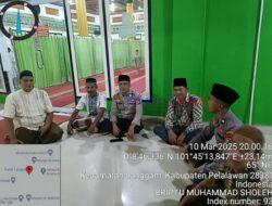 Polsek Langgam Berikan Himbauan Kamtibmas di Masjid Al Inayah pada Bulan Ramadhan