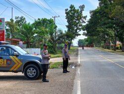 Cegah Kecelakaan, Polsek Pangkalan Lesung Intensifkan Patroli di Jalan Lintas Timur