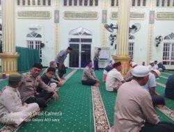 Jaga Keamanan Ramadan, Polsek Pangkalan Kerinci Gelar Tarawih Keliling