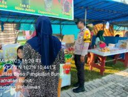 Jaga Kondusivitas, Polsek Bunut Lakukan Patroli di Pasar Ramadhan