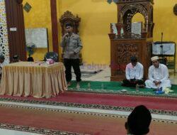 Peringatan Nuzulul Qur’an di Desa Sungai Buluh, Polsek Bunut Berbagi Kebersamaan