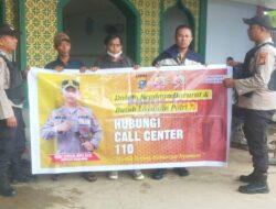 Pastikan Perjalanan Aman dan Nyaman, Kapolsek Ukui Sosialisasikan Hotline Mudik Polri “110” untuk Warga