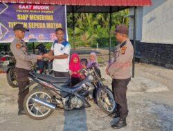 Dukung Mudik Aman, Polsek Kuala Kampar Buka Layanan Penitipan Motor Gratis