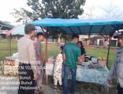 Patroli Ramadhan, Polsek Bunut Pastikan Keamanan Pasar Ramadhan Tetap Kondusif