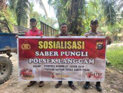Polsek Langgam Gelar Sosialisasi Saber Pungli dan Pencegahan Pungli