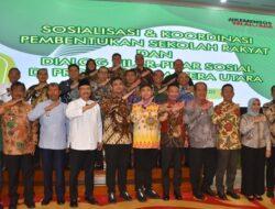 Bupati Humbahas Dr Oloan P Nababan Ikuti Sosialisasi Pembentukan Sekolah Rakyat Oleh Menteri Sosial di Medan