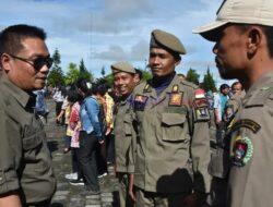 Bupati Humbahas Pimpin Apel Gabungan Tenaga Non ASN