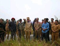 Bupati Humbahas Tinjau Lokasi Rencana Pembangunan USB SMP dan Pustu di Desa Siborboron Kecamatan Sijamapolang