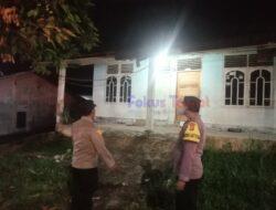 Patroli Polsek Pangkalan Kerinci Cegah Kejahatan di Rumah Kosong Pemudik