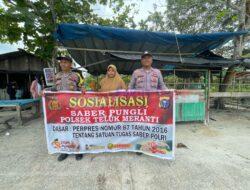 Polsek Teluk Meranti Laksanakan Patroli dan Sosialisasi Saber Pungli