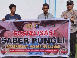 Polsek Bunut Laksanakan Sosialisasi Saber Pungli