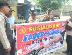 Polsek Ukui Gencar Laksanakan Patroli dan Sosialisasi Saber Pungli