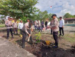 Penanaman Pohon di Polsek Kuala Kampar, Upaya Meningkatkan Kesadaran Lingkungan
