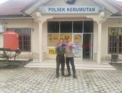 Kapolsek Kerumutan Terima Kunjungan Danramil 15 Kuala Kampar