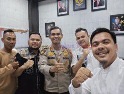 Kunker Ketua Elang 3 Hambalang Pebriyan Winaldi ke Kapolres Kabupaten Kampar AKBP Mihardi Mirwan, SH. S.I.K M.M