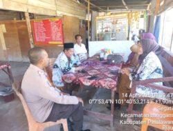 Bhabinkamtibmas Kelurahan Langgam Ajak Warga Jaga Kamtibmas Lewat Giat DDS
