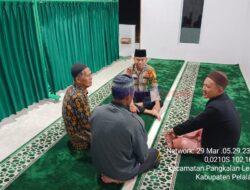 Jemaah Masjid Al-Khairat Dapat Himbauan Kamtibmas dari Polsek Pangkalan Lesung