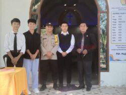 Ibadah Jumat Agung, Polsek Langgam Lakukan Pengamanan