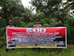 Antisipasi Karhutla, Polsek Kerumutan Edukasi Warga soal Bahaya Membakar Lahan