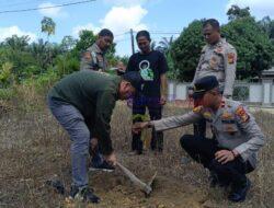 Bersama GP Ansor, Polsek Kerumutan Laksanakan Penanaman Pohon dalam Mendukung Program Kapolda Riau