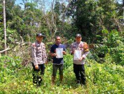 Cegah Karlahut, Polsek Pangkalan Lesung Edukasi Warga soal Maklumat Kapolda