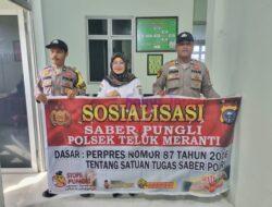 Polsek Teluk Meranti Gelar Patroli dan Sosialisasi Saber Pungli