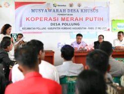 Bupati Humbahas Dukung Pembentukan KDMP di Kecamatan Pollung