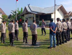 Polsek Bunut Laksanakan Apel Mayday dan Pengawasan oleh Ps. Kanit Propam