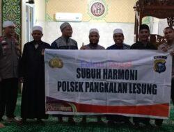Subuh Harmoni Polsek Pangkalan Lesung, Tingkatkan Keamanan dengan Himbauan Kamtibmas