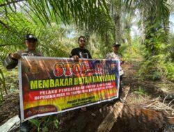 Polsek Teluk Meranti Sebar Maklumat Kapolda Riau, Warga Diimbau Tak Bakar Lahan