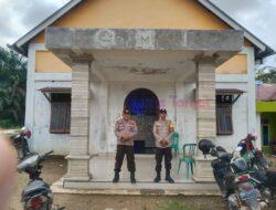 Ibadah Aman dan Khusyuk, Polsek Pangkalan Lesung Lakukan Pengamanan di Gereja