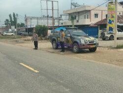 Antisipasi Laka Lantas, Polsek Pangkalan Lesung Gencar Patroli