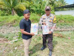 Cegah Karhutla, Polsek Kuala Kampar Sosialisasikan Larangan Bakar Lahan ke Warga