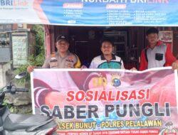 Polsek Bunut Gencarkan Sosialisasi Saber Pungli di Tempat Umum, Ajak Warga Tolak Praktik Pungutan Liar