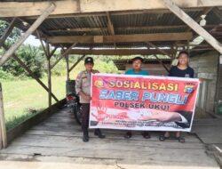 Sosialisasi Polsek Ukui Tolak Premanisme, Pedagang Pasar Terlibat Aktif